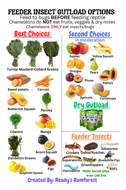 Gut loading recommendations