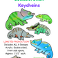 Ready's RainforestXChameleon Academy Collaboration Keychains